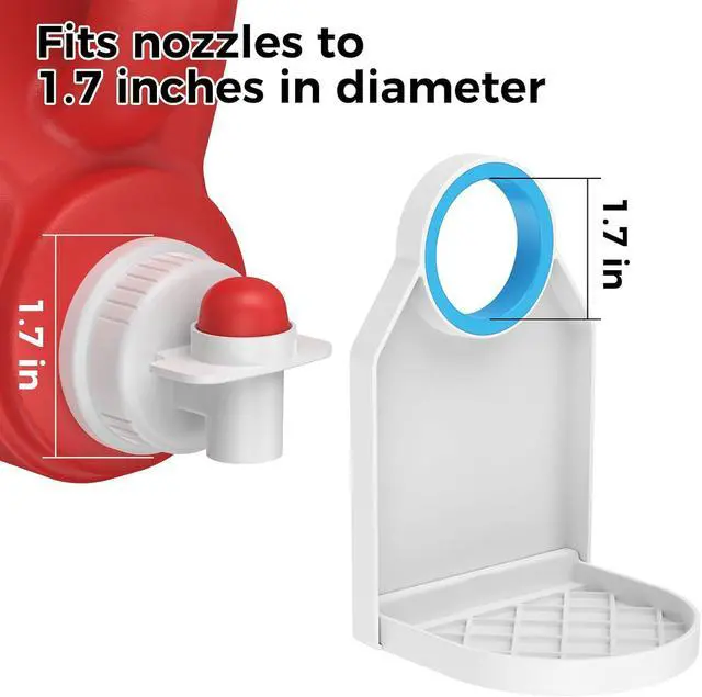 Alt view image 5 of 6 - 2 Pack Laundry Detergent Dispenser Cup Holder, Nozzle button upgradeEasily No More runny or Messy Laundry Detergent, Laundry Cup Holder and drip Tray Room Organization and Storage