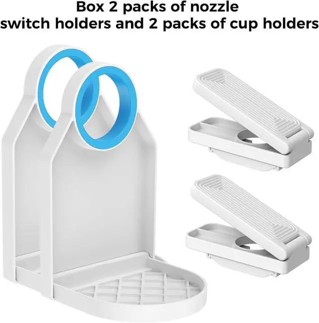 Alt view image 6 of 6 - 2 Pack Laundry Detergent Dispenser Cup Holder, Nozzle button upgradeEasily No More runny or Messy Laundry Detergent, Laundry Cup Holder and drip Tray Room Organization and Storage