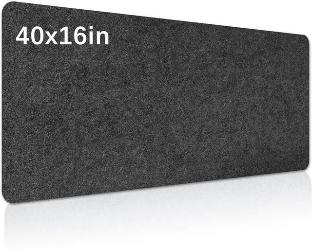 Main image of Large Felt Desk mat, 40''x16'' with Non-Slip Full Desk Mouse Pad,Office Computer Desk for Keyboard Mat,Felt Desk Mat for Desk Pad Protector100x40cm