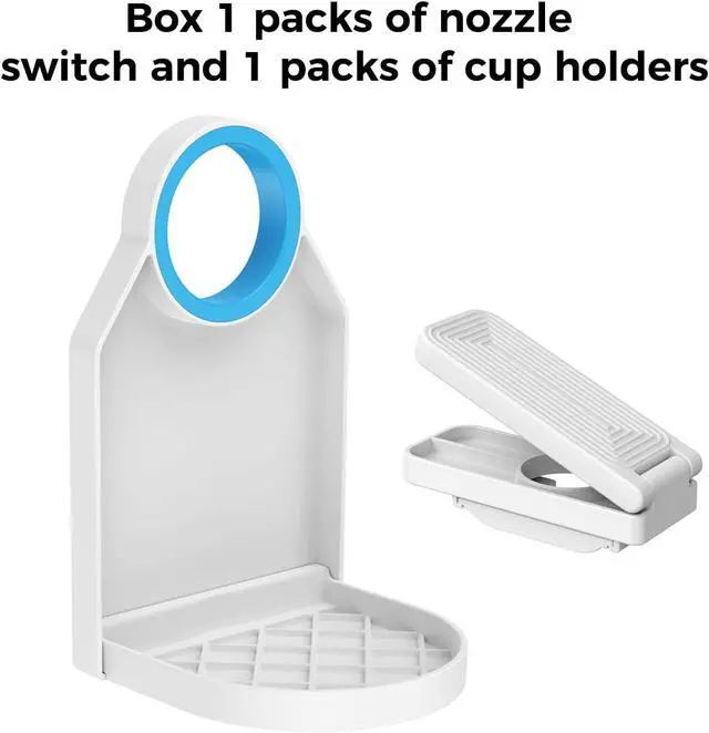 Alt view image 5 of 6 - Laundry Detergent Dispenser Cup Holder & Nozzle Force-Saving Switch, Drip Catcher, Soap Dispenser, Room Organization and Storage