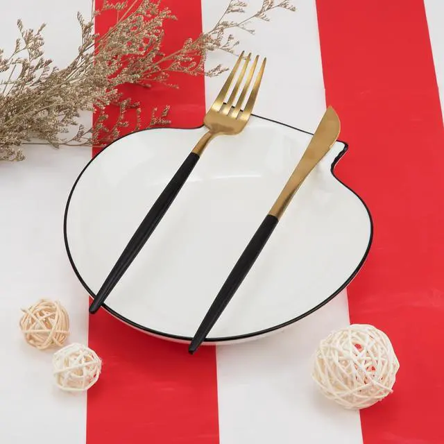 Alt view image 5 of 7 - 2 Pieces Red and White Striped Tablecloth Plastic Stripe Table Cover Carnival Circus Tablecloths Waterproof Rectangle Tablecloth for Holiday Party Picnic Decoration, 54" x 107"