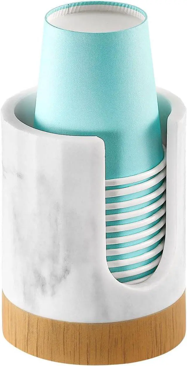 Main image of Bathroom Cup Dispenser, 3oz Dixie Cup Dispenser, Gravel White