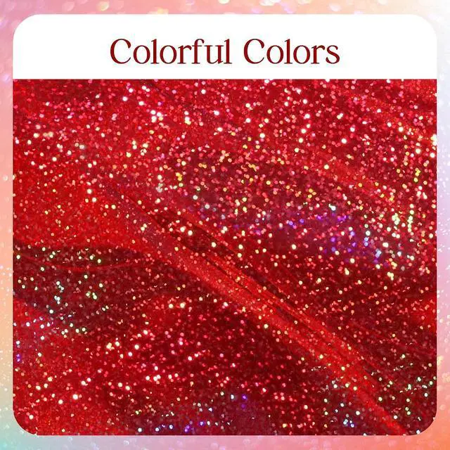 Alt view image 7 of 7 - 2 pcs Red Holographic Laser Tablecloths for Parties 40" x 108" Christmas Table Cloth Iridescence Shining Table Decoration For 4th July Graduation Patriotic Casino Night Theme Birthday Party Supplies