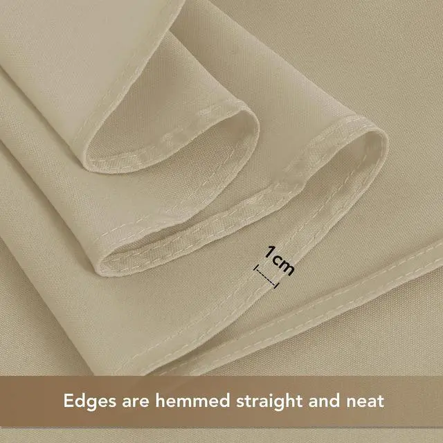 Alt view image 5 of 7 - Natural Square Tablecloths 54x54 Inch Fabric Card Table Cloth