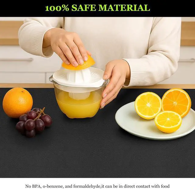 Alt view image 6 of 6 - Leather Table Cover 14 x24 Inch, 1.8MM Thick PVC Table Protector Waterproof, Desk Cover Protector Non-Slip Table Pad for Kitchen, Dresser, Gaming Desk,Dining Room Table