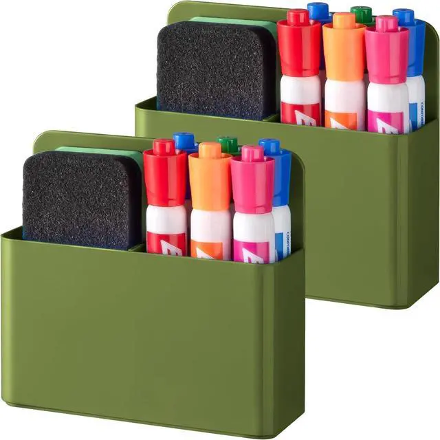 Main image of Plastic Magnetic Pen Holder, Powerful Magnet, 2 Pack