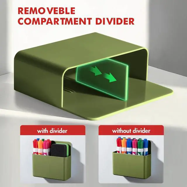 Alt view image 4 of 7 - Plastic Magnetic Pen Holder, Powerful Magnet, 2 Pack