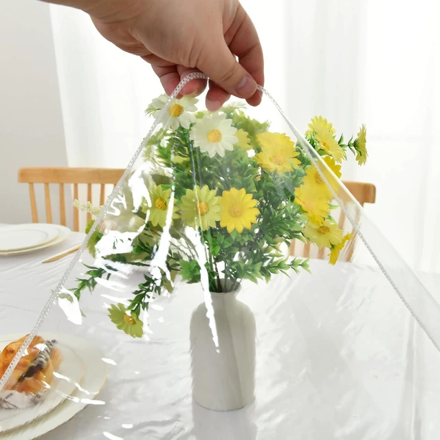 Alt view image 5 of 7 - 60" x 84" Clear Plastic Tablecloth 100% Waterproof Vinyl Table Cover