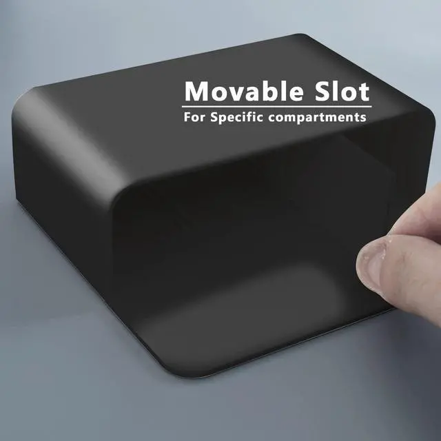 Alt view image 6 of 6 - 2 Pcs Magnetic Marker Holder Dry Erase Marker Holder Wall Mount Self Adhesive Pen Holder Magnetic Marker Cup Holders for Whiteboard, Fridge, Home Office School (Black