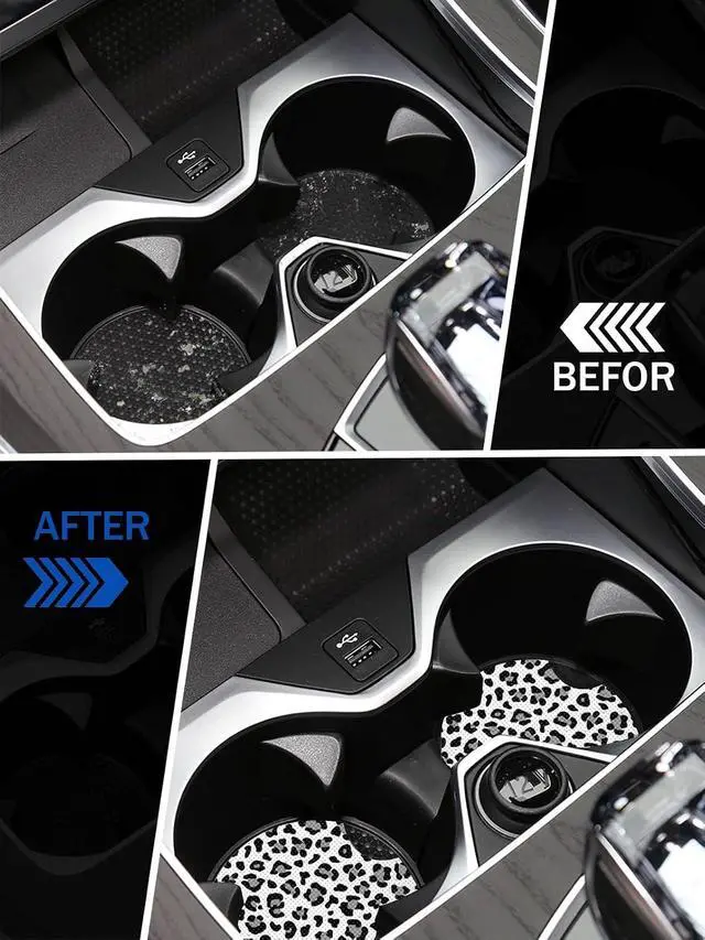 Alt view image 4 of 6 - Cute Cup Holder Coasters for Your Car with Fingertip Grip