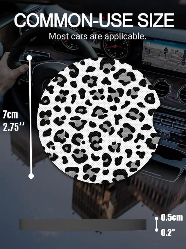 Alt view image 6 of 6 - Cute Cup Holder Coasters for Your Car with Fingertip Grip