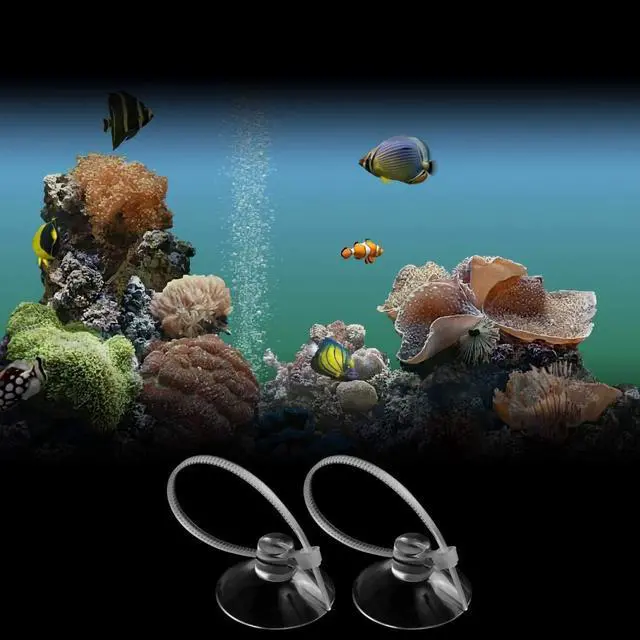 Alt view image 5 of 7 - Aquarium Suction Cups with Ties, Fish Tank Plant Holders