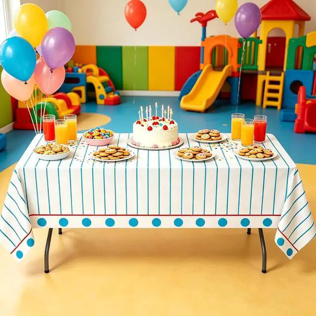 Alt view image 5 of 7 - 4PCS Back to School Theme Tablecloth Preschool Kindergarten Party Tablecover First Day to School 51x86 Inch Rectangle Notebook Tablecloth Cover for Back to School Educational Decorations