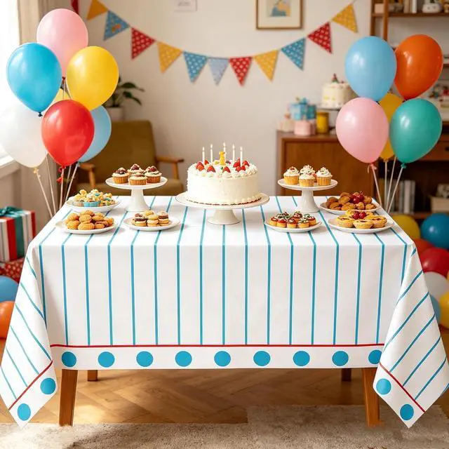 Alt view image 7 of 7 - 4PCS Back to School Theme Tablecloth Preschool Kindergarten Party Tablecover First Day to School 51x86 Inch Rectangle Notebook Tablecloth Cover for Back to School Educational Decorations