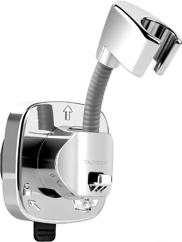 Main image of 360° Swivel Head Suction Cup Shower Head Holder for Handheld Shower, Silver