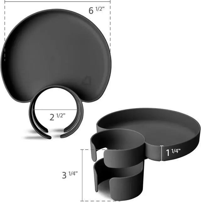Alt view image 5 of 6 - ® Carseat Tray, Grey
