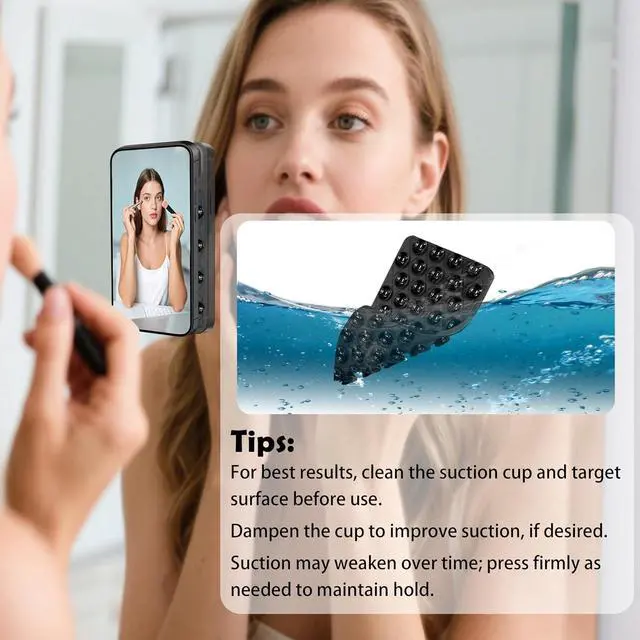 Alt view image 6 of 6 - 6 Pack Silicone Double-Sided Suction Cup Phone Case Detachable Mount, Hands-Free Strong Grip Holder Stand for Selfies and Videos (Rose+Black+Pink+Purple+Blue+Transparent)