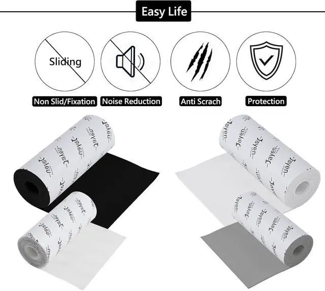 Alt view image 5 of 7 - Non Slip Self Adhesive Silicone Cuttable Furniture Pads - 5x40 inch