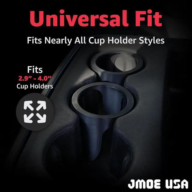 Alt view image 3 of 7 - Slim Can Cup Holder Insert for Car | Fits 8.4oz & 12oz Cans | Reversible and Wiggle-Free Design | Heat-Resistant Material | Compatible with Slim Energy Drinks (2-Pack)