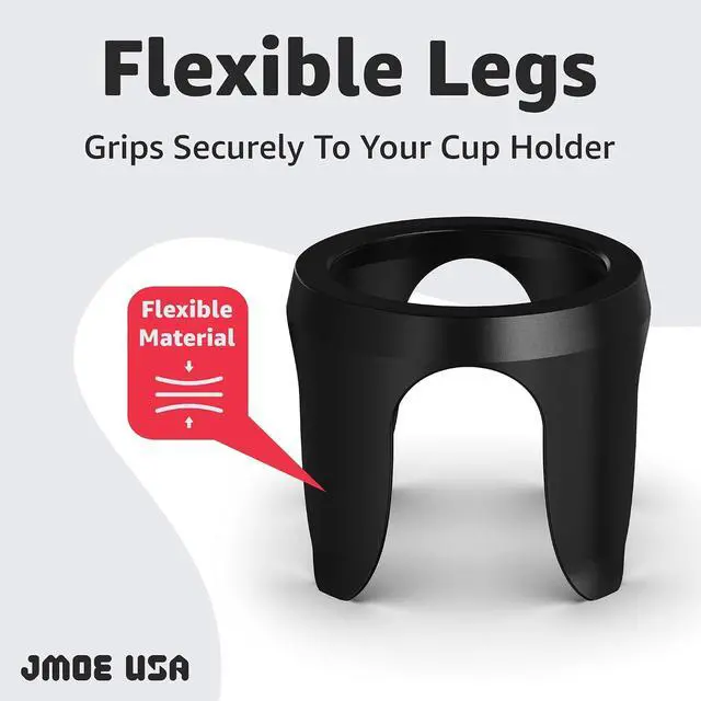 Alt view image 5 of 7 - Slim Can Cup Holder Insert for Car | Fits 8.4oz & 12oz Cans | Reversible and Wiggle-Free Design | Heat-Resistant Material | Compatible with Slim Energy Drinks (2-Pack)