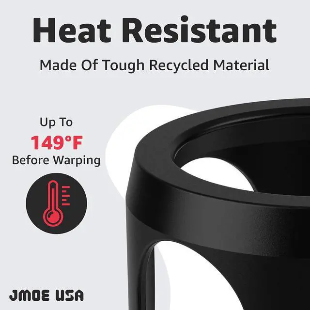 Alt view image 6 of 7 - Slim Can Cup Holder Insert for Car | Fits 8.4oz & 12oz Cans | Reversible and Wiggle-Free Design | Heat-Resistant Material | Compatible with Slim Energy Drinks (2-Pack)
