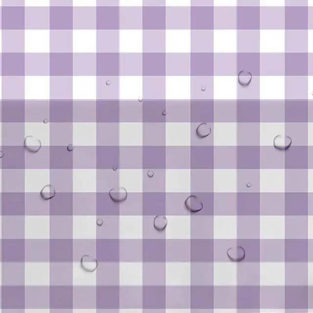 Alt view image 4 of 7 - Light Purple Gingham Party Tablecloth Decorations, 3 Pcs 55 x 86in