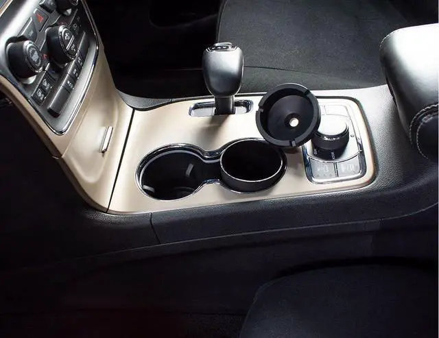 Alt view image 4 of 5 - Small Bucket Ashtray, Pack of 2 - Black Plastic, Ideal for Outdoor or Car Vehicle Use