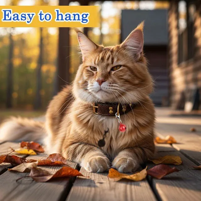 Alt view image 4 of 7 - 10PCS Extra Loud Cat & Dog Bells, Small Pet Collar Bell Made of Sturdy Metal, Bells for Dog Training to Go Outside, Pet Tracker, Color Pets Bell Gifts Doggy Cat Collar Charms (10 Color)