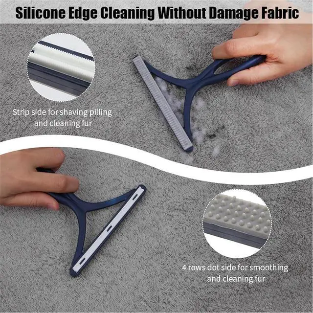 Alt view image 5 of 7 - 3-Pack Pet Hair Removal Tool, Dog & Cat Hair Remover, Carpet Rake | Fur Removal Tool, Portable Carpet Scraper, Pet Hair Brush, Carpet Rake for Pet Hair Removal, Car Cushions, Sofas, Rug