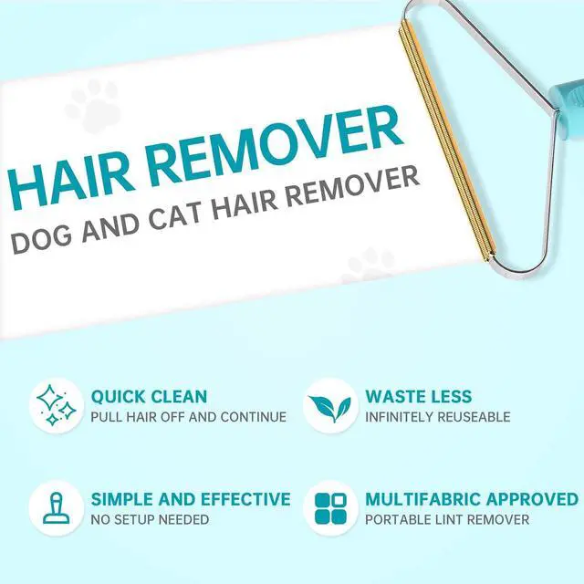 Alt view image 7 of 7 - 3-Pack Pet Hair Removal Tool, Dog & Cat Hair Remover, Carpet Rake | Fur Removal Tool, Portable Carpet Scraper, Pet Hair Brush, Carpet Rake for Pet Hair Removal, Car Cushions, Sofas, Rug