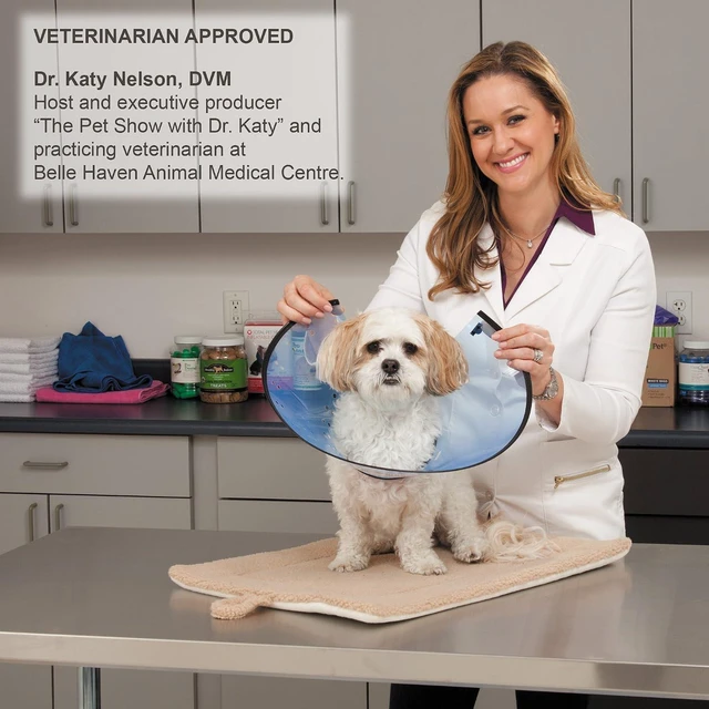 Alt view image 4 of 4 - Elizabethan Collars Durable Plastic Collars that Keep Pets from Licking Wounded Areas - X-Small, Clear