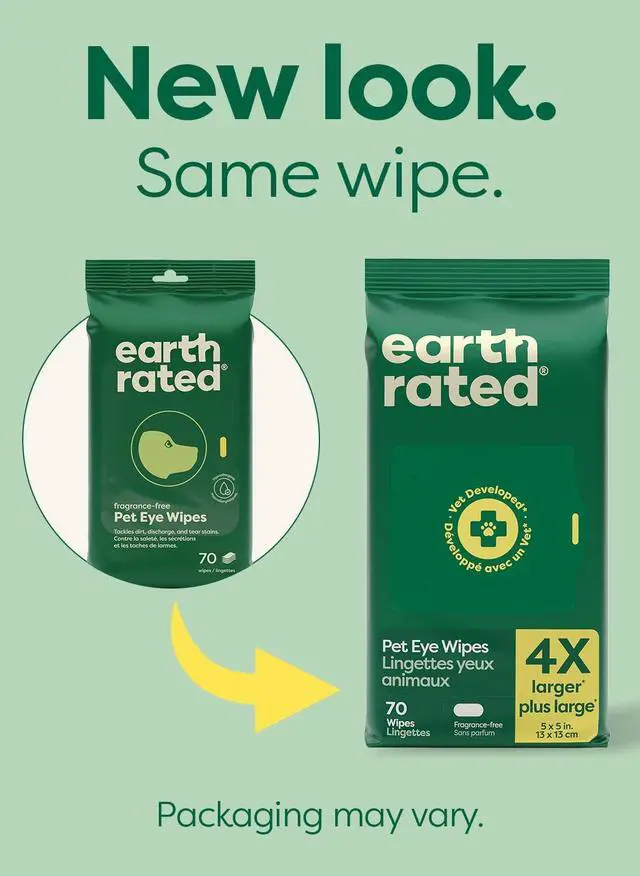 Alt view image 2 of 7 - Dog Eye Wipes, Unscented, Removes Dirt & Discharge, 70ct | Vet-Developed, Hypoallergenic Pet Wipes for Dogs & Cats to Remove Dirt & Discharge, Fragrance Free