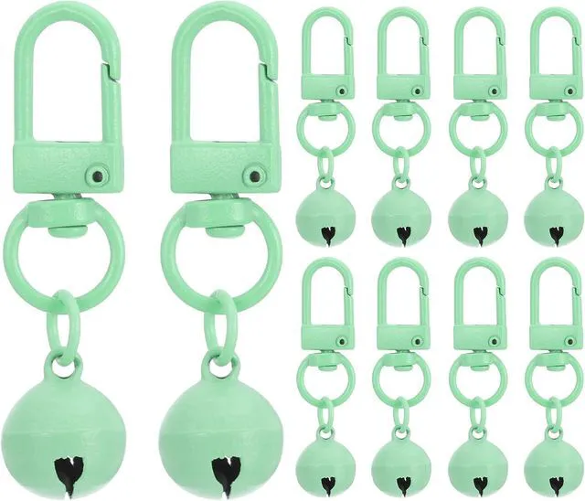 Main image of 10 PCS Dog Bell, Cat Bell Small Pet Collar Bells Keychain Cute Bulk Loud Jingle for Dog Collar Charm Pendant