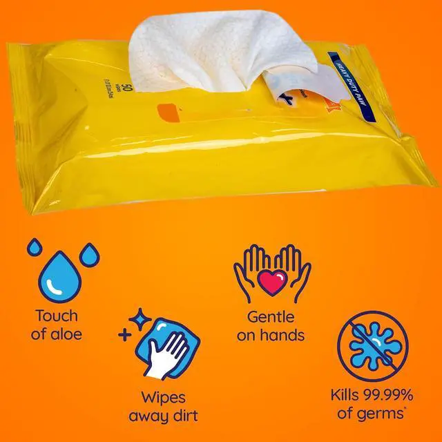 Alt view image 2 of 7 - for Pets Antibacterial Dog Paw Wipes, Tropical Splash, 50 Count | Kills 99.99% of germs, thick, durable, actibacterial disposable wipes for dog paws