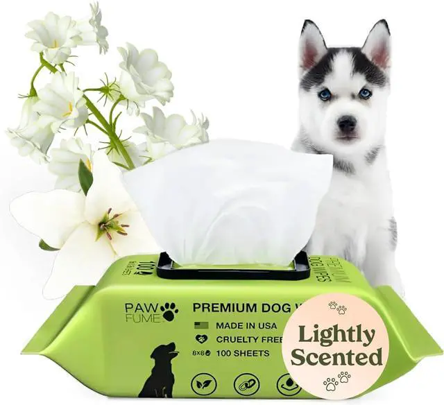 Main image of Dog Wipes, Unscented Pet Wipes, 1 Pack | Hypoallergenic grooming wipes for eyes, face, butt & paws; Clean, deodorize and tackle tear stain wipes on puppies