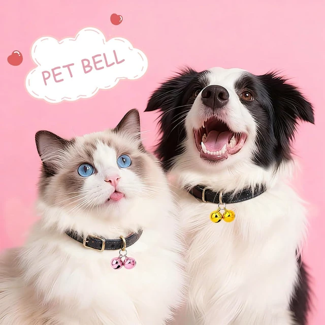 Alt view image 5 of 7 - 6 Pack Pet Bells for Dog Cat Collars, with Metal Keychain Clip | Metal Bells with Keyring Clips, Colorful Loud Double Pet Collar Bells, for Dog Cat Small Pets Collar Safety Tracking