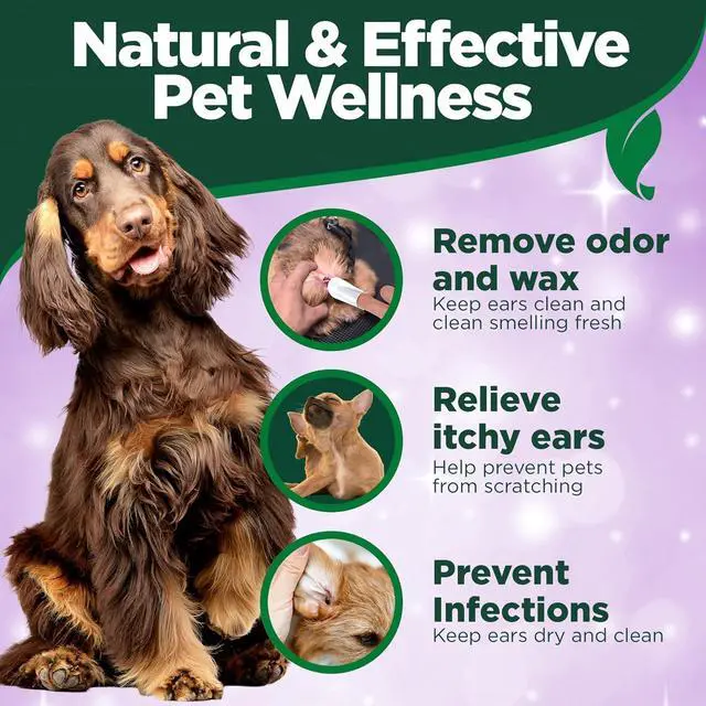 Alt view image 7 of 7 - Ear Relief Finger Wipes | Ear Cleansing Finger Wipes for Dogs | Sooths & Deodorizes | 50 Disposable Wipes | Ear Cleansing Finger Wipes, Helps Clean, Deodorize & Refresh Ears, Gentle Disposable Wipes f