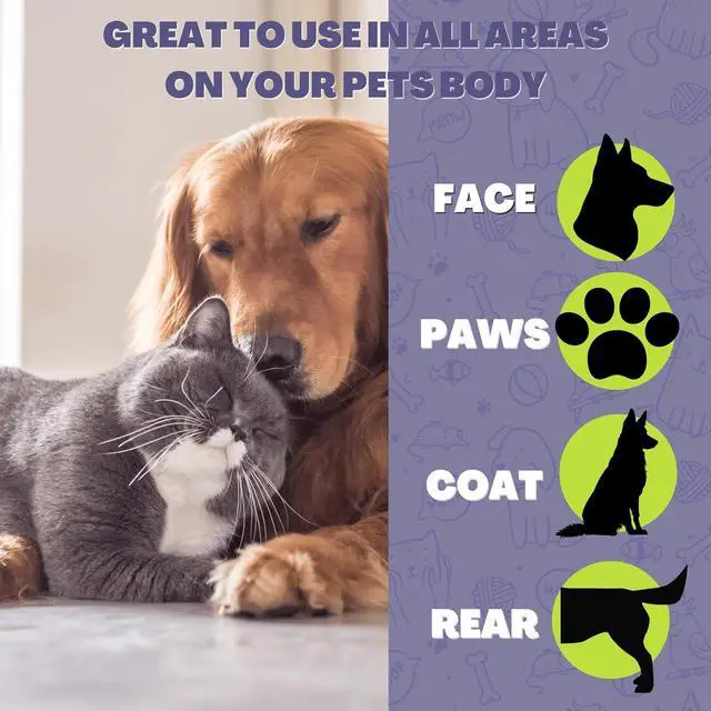 Alt view image 6 of 7 - Pet Wipes | Lavender Chamomile Scented | Hypo-allergenic | Alcohol Free| Deodorizing | Removes Loose Hair & Dirt | Incredibly Clean | 100 ct. 1 Pack