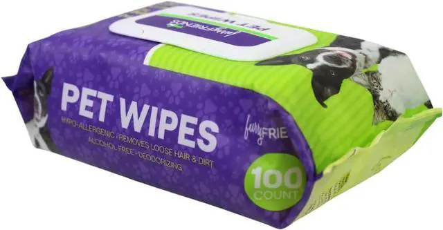 Alt view image 2 of 7 - Pet Wipes | Lavender Chamomile Scented | Hypo-allergenic | Alcohol Free| Deodorizing | Removes Loose Hair & Dirt | Incredibly Clean | 100 ct. 1 Pack