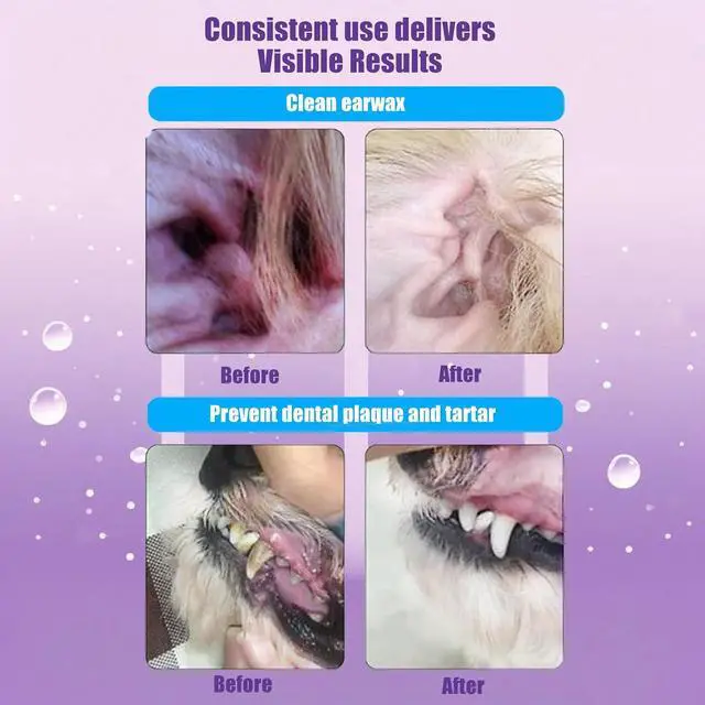 Alt view image 3 of 6 - Pet Dental & Body Wipes for Dogs & Cats Chamomile & Coconut Oil Formula Freshens Breath, Cleans Paws & Tear Stains 60pcs 270g No-Rinse Finger Wipes