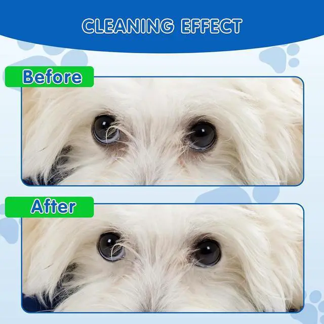 Alt view image 3 of 7 - 400Pcs Eyes Wipes for Dogs, Pet Tear Stain Remover Wipes | Care Eye Wash Pads for Dogs and Cats, Face, Eye Cleaner Pads to Gently Remove Discharge, Eye Wipes for Dogs & cat Eye Wipes