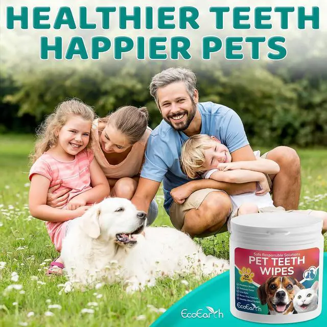 Alt view image 7 of 7 - Premium Teeth Cleaning Wipes for Dogs & Cats - 100 Pcs - Pet Dental Care Finger Pads for Fresh Breath & Oral Hygiene - Embossed Pattern & Nano Plastic-Dotting to Remove Plaque & Tartar