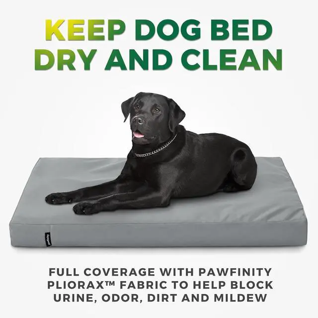 Alt view image 2 of 7 - Small Waterproof Dog Bed Cover Replacement Washable with Zipper | Easy to Wipe Clean, Pet Hair Resistant, Heavy Duty Oxford, Indoor/Outdoor Use, Fit in 30 Inch Crate, 29"x 20"x 3", Grey