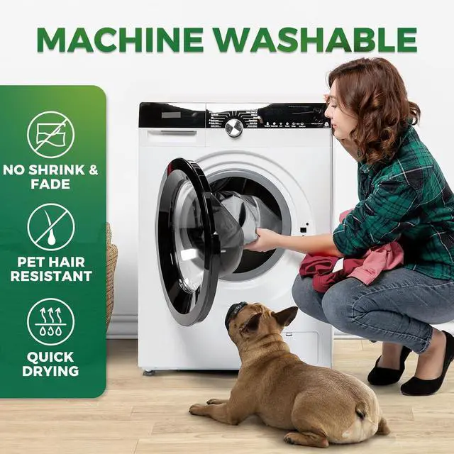 Alt view image 7 of 7 - Small Waterproof Dog Bed Cover Replacement Washable with Zipper | Easy to Wipe Clean, Pet Hair Resistant, Heavy Duty Oxford, Indoor/Outdoor Use, Fit in 30 Inch Crate, 29"x 20"x 3", Grey