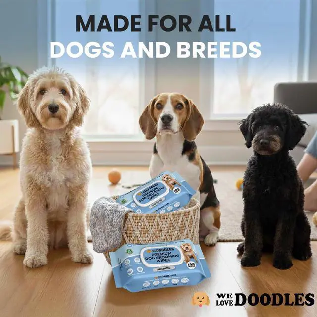 Alt view image 5 of 6 - Dog Wipes, Deodorizing & Cleaning, Unscented, Made in USA, 100 Count | Safe for Puppies & All Breeds, Dog Wipes for Paws and Butt, Cleans Coat, Face & Body, Alcohol-Free, Gentle Formula