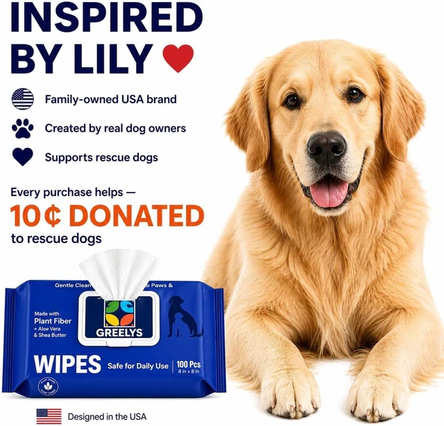 Alt view image 3 of 7 - Plant Based Dog Wipes for Paws Butt & Body - Because They Sleep on Your Bed, Unscented 100 Count