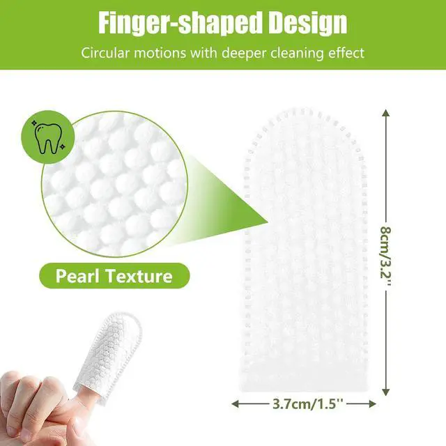 Alt view image 2 of 7 - Pet Teeth Cleaning Wipes for Dogs & Cats, 60 Counts Pet Dental Care Finger Wipes Remove Bad Breath, Plaque, Tartar Buildup, Disposable Dog Finger Toothbrush Wipes Effective Teeth Cleaner