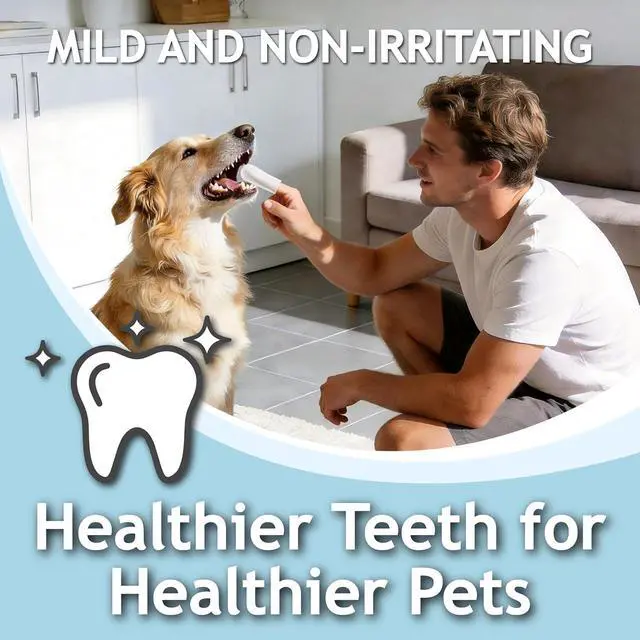 Alt view image 6 of 7 - Pet Dog Teeth Cleaning Wipes Deodorizing Finger Wipes for Dogss | Doco Pet Dog Teeth Cleaning Wipes Deodorizing Finger Wipes for Dogs & Cats | Helps Reduce Plaque & Tartar Buildup, Supports