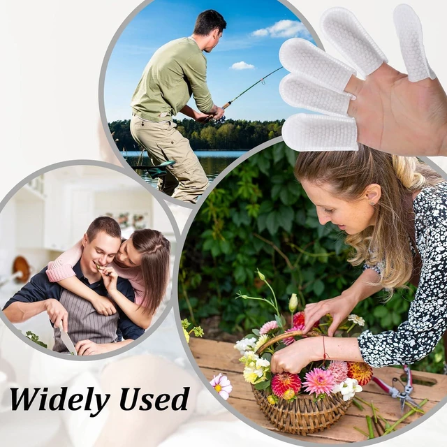 Alt view image 4 of 7 - 100 Pcs Cotton Finger Cots Dog Ear Wipes for Pet Ear Cleaning Cloth Finger Cots Fingers Covers Fingers Gloves Disposable for Nails Cleaning Dog Cat Teeth Cleanings Grooming Nail Trimming Precise Tasks