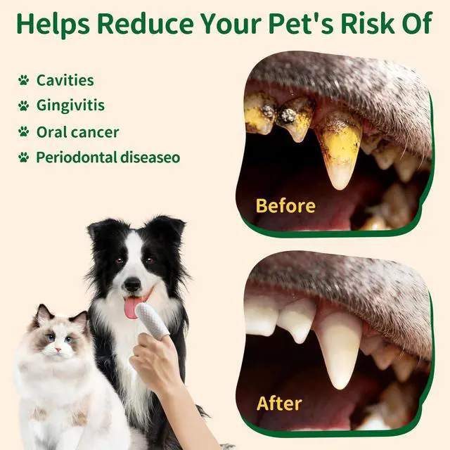 Alt view image 4 of 7 - Dental Care Finger Wipes for Dogs & Cats, 50 Counts, Unscented